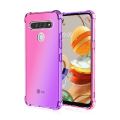 【ThinkWay】Fashion Gradient Clear Phone Case For LG K71 K61 K51 K50 K40S K41S K31 Q51 Q60 Stylo 5 6 Airbag Corners Soft Silicon Cover. 