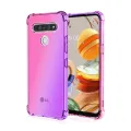 【ThinkWay】Fashion Gradient Clear Phone Case For LG K71 K61 K51 K50 K40S K41S K31 Q51 Q60 Stylo 5 6 Airbag Corners Soft Silicon Cover. 