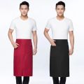 Chef Apron Back Kitchen Chef Apron Half Body Men's Hotel Restaurant Restaurant Kitchen Work Wear Short Work Clothes Thick Apron. 