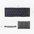 Portable Foldable Bluetooth Keyboard Aluminum Alloy Wireless Keyboard for IOS Android Windows PC Tablet Smartphone Built in Rechargeable Li-polymer Battery. 