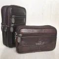 (New) cow leather belt phone bag unique purse waist bag for men waist pack leather purses and bags hang purse purse. 