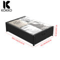 KOKKO Under Bed Storage Drawer, Storage With Wheels, Handle, Oxford Cloth Cover, Clear Window, Under Bed Storage Containers For Clothes, Shoes, Toys, Books. 