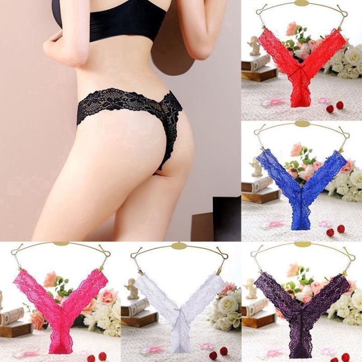 Intimates%20Underwear%20Bikini%20Panties%20G-Strings%20Briefs%20Under%20Panty%20Soft%20Small%20Bowknot%20Low%20Waist%20Charming%20Lace%20Floral%20Breathable%20Invisible%20Women%20-%20Image%202