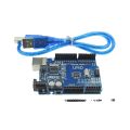 Arduino UNO R3 ATMEGA328P Chip CH340G Development Boardwith Cable and Male Expansion Connectors. 