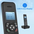 D1002B Cordless Phone with Answering Machine Caller. 