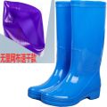 Women's Rubber Boots Kitchen Quick-Drying Fleece-lined Mesh Non-Slip Shoe Cover No Lining Rain Boots Rain Boots Rubber Shoes Waterproof Shoes High Mid-Calf. 