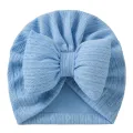 Sweet Bowknot Baby Hat Turban Soft Newborn Baby Girls Indian Cap Solid Color Infant Boys Cap Beanies Headwrap. 
