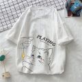 Linen Short SleeveTT-shirt Male and Female Couples Wear Overweight People plus Size Summer JapaneseinsWashed Cotton and Linen Ice Silk Loose T-shirt. 