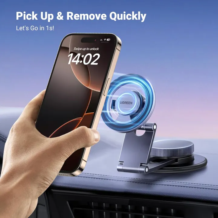 UGREEN%20Magnetic%20360%20Rotatable%20+%20Retractable%20Car%20Phone%20Holder%20Metal%20%E2%80%93%20LP865%20-%20Image%203