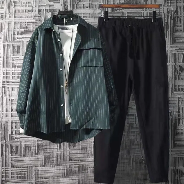 Men's%20Clothing%20New%20Long%20Sleeve%20Shirt%20Trendy%20with%20a%20Set%20of%20Casual%20Suit%20Fashion%20ins%20Hong%20Kong%20Style%20Coat%20for%20Men%20Summer%20-%20Image%205