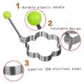 【BestGO】Single 1pcs Random Fried Egg Rings Mold Non Stick for Griddle Pan Egg Shaper Pancake Maker with Handle Stainless Steel Egg Form Cooking. 