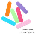 Colorful Nail Files Lime 100/180 Double Side Sanding Buffer Block Set Filer Sandpaper Nail File For UV Gel Polish Manicure Tool. 
