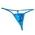 Women Shiny Luminous Blue G String Thong Sexy Bikini Lingerie Panty. 