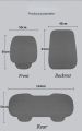 Linen Car Seat Cover for All Seasons Soft Breathable Front Covers with Non-Slip Protector Universal Fit Most Car Van SUV Truck. 