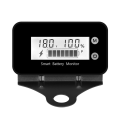 SRIWEN 7-100V Smart Battery Monitor with Bracket, Digital Battery Capacity Tester Battery Voltage Temperature Monitor, Black. 