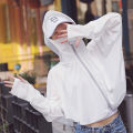 New Sun Protection Clothing Female Ice Silk Long-sleeved UV Protection Cover Face Fashion Sun Protection Shirt Jacket. 