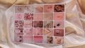 pink theme scrapbook stickers/asethetic scenery/peel off sticker sheets. 