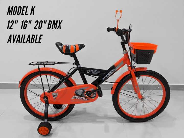 ACCESS BMX Kids Bicycle Model K Orange Color. Available Sizes :12 Inch / 16 Inch / 20 Inch