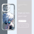 Jujutsu Kaisen Gojo Satoru Phone Case For Xiaomi Redmi 12 12C 13C A2 A1 Plus 7 8 9A 9C 10C 9T K40 Note 12 4G 11 11S 12S 10 8 9 12 Pro 9S POCO F3 Cool Soft Clear Cover Angel Eyes Crystal TPU Transparent Full Protection Silicone Square. 