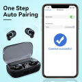 HQAi H2 TWS Bluetooth Earphones Build-in MIC Wireless 5.2 Gaming Headset Hi-Fi Sound Headphones Earbuds For All Phone. 