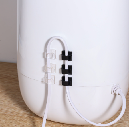 10/20%20Pcs%20Glue%20Self-adhesive%20Wire%20Clip%20Fixer%20Holder%20Cable%20Holder%20Square%20Plastic%20Mount%20Clamp%20Network%20Office%20TV%20Coax%20Cable%20-%20Image%205