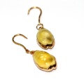 18K Gold Plated Sterling Silver Earrings. 