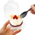 100pcs Plastic Cupcake Holder Clear / Cake Container - 100/50/25/12 pcs. 