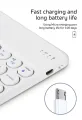 Smart Ultra Thin Wireless Keyboard with Trackpad For Tablet Notebook & Macbook Computers. 