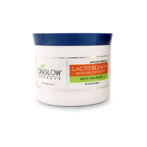 Oxyglow Herbals Golden Glow Lacto Bleach With Milk , White, 200 g | For men | For women (FROM INDIA SAB)