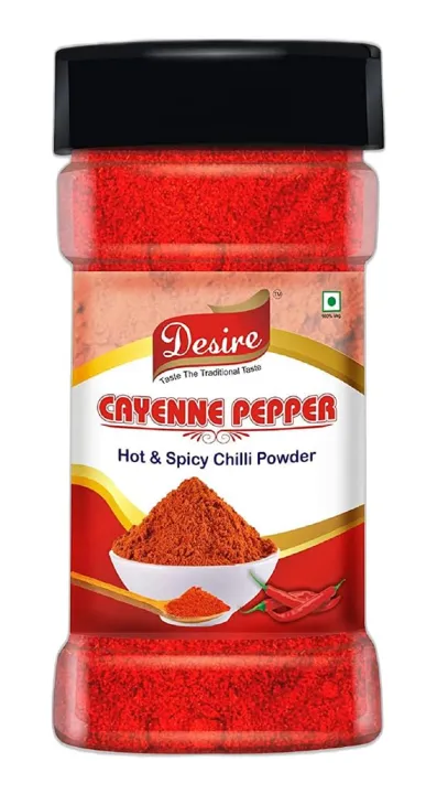 Desire Cayenne Pepper Powder 100 Gram (Hot & Spicy Chili Powder)(FROM INDIA)JEZ