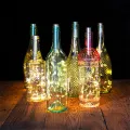 LED Decorative Bottle Lights with Cork & String Lights - LED Lights in Wine Bottle Wine bottle with fairy light inside - battery LEDs Cork Lights for Wine Bottles Battery (Included) Powered Fairy Mini String Lights for DIY Jar Lighting Indoor Bedroom Part. 