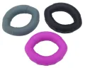 Olive Shape Hand Grip Strengthener 3 Level Silicone Ring Resistance Strength Trainer Exerciser For Increasing Hand Finger. 