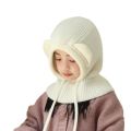 New Cute Big Eyes Pullover Cap Warm Windproof Ear Protection Hat Coldproof Neck Warmer Autumn and Winter. 