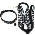 Pet Accessories Polyester Cat Harness and Leash Set with Bell Colorful Dog Harness Belt Detachable Paw Pattern Puppy Halter Kitten. 