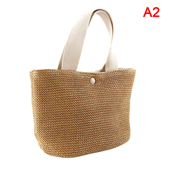 【Dream Sailing Store 】Elegant Straw Handbag Women Holiday Beach Casual Tote