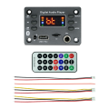 (GGBR) 12V MP3 Player Decoder Board Bluetooth 5.0 Car FM Radio Module TF USB 6.5mm WMA Player Decoder. 