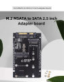 M.2 NGFF mSATA SSD To SATA3.0 Adapter 2 In 1 SSD Converter Card For PC Laptop. 
