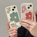 Olige Case For iPhone 14 Plus 13 12 11 Pro XS Max X XR 8 7 6 6S Plus Trendy Korean Flower Angel Eyes Camera Lens Protector For Couple Soft Phone Case Back Cover. 