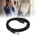 USB To XLR Converter Cable ABS Practical Microphone Adapter Cable Sensitive Reusable Stable Transmission for Home. 