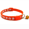 Cute Paw Design Cat Collar with Bell and Cat Belt - Featuring a Bell for Added Charm and Safety. 