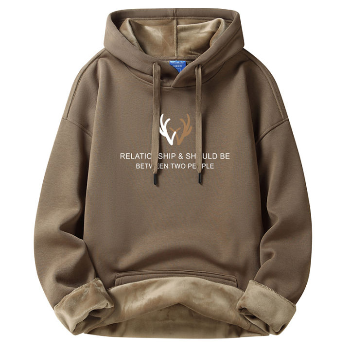 Heavy%20Men's%20Hooded%20Sweater%20Winter%20Fleece-lined%20Thickened%20Pleuche%20Hoodie%20round%20Neck%20Fashion%20Brand%20Couple%20Hoodie%20-%20Image%204
