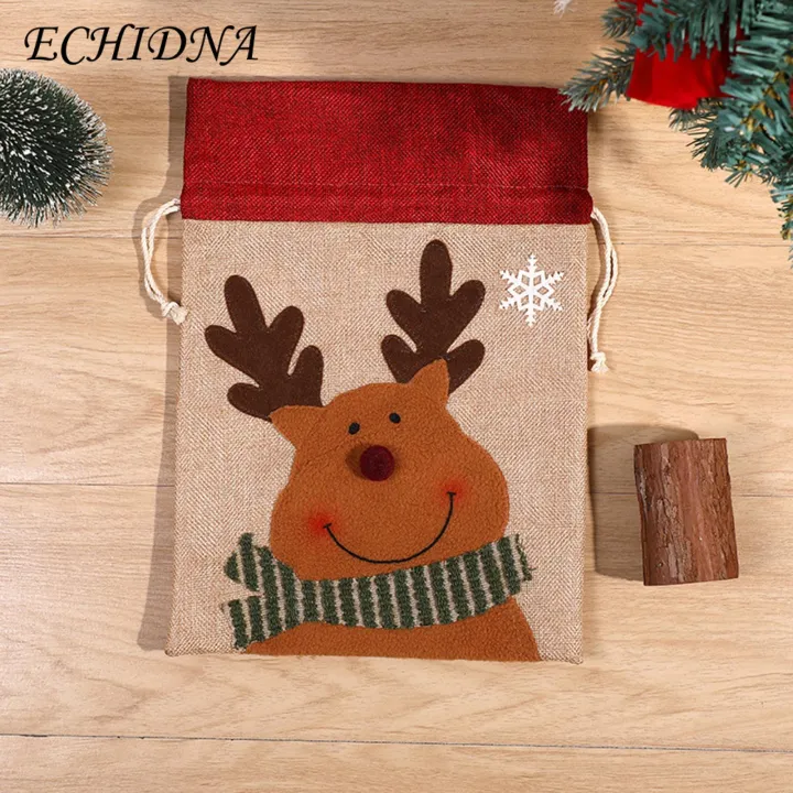 Soft%20Fabric%20Gift%20Bag%20Christmas%20Gift%20Bag%20Festive%20Drawstring%20Candy%20Wrapping%20Bags%20with%20Snowman/elk/santa%20Claus%20Pattern%20High-quality%20Fabric%20Perfect%20Christmas%20Pendant%20Firm%20Embroidery%20Gift%20Bag%20-%20Image%209
