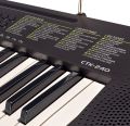Casio CTK-240 Portable Keyboard 49 Keys (4 Octave) with Power Adaptor | Musical Keyboard Black | Built-in Tones & Rhythms | 1 Year Company Warranty  Portable Keyboard with Power Adaptor 1 Year company warranty 49 keys Musical Keyboard Black 4 octave. 