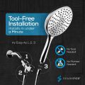 Brassco Hand Shower Full set High Pressure Water Saving Shower Hand Shower Nozzle Toilet Bath. 