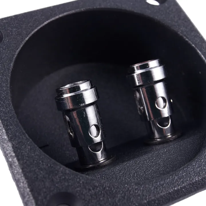 Kqueebee%20Square%20Shape%20Double%20Binding%20Post%20Type%20Speaker%20Box%20Terminal%20Cup%20Black%20-%20Image%203