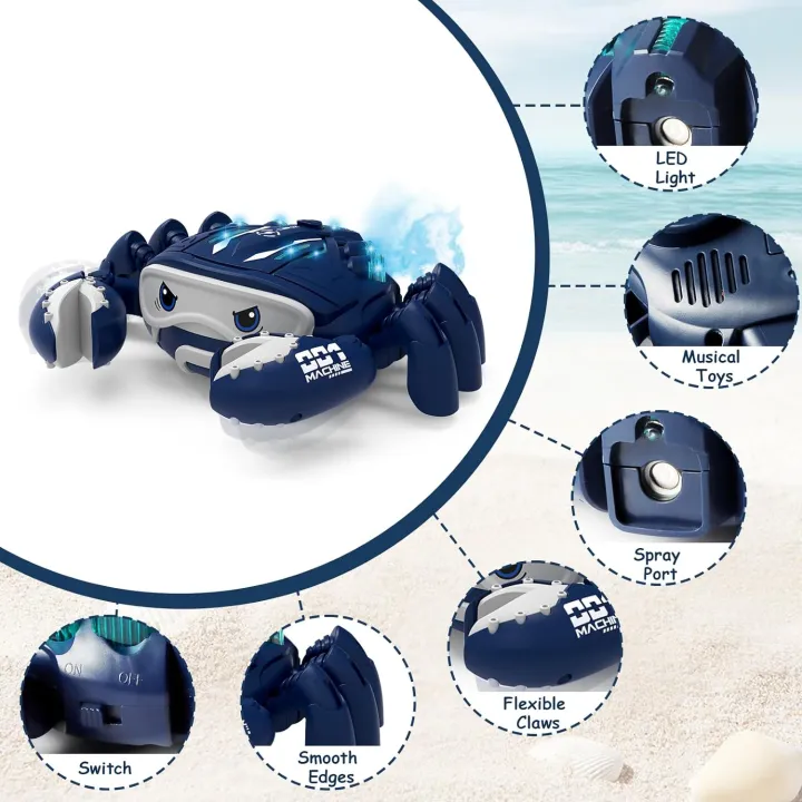 Mechanical%20Crawling%20Crab%20Toys%20with%20Spray%20Mist%20Smoke%20-%20Interactive%20Kids%20Toys%20with%20Lights%20&%20Music,%20Escaping%20Crab%20Dog%20Cat%20Pet%20Toy%20-%20Image%205