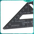 Right Angle 7 inch Aluminum Triangular Triangle Metric Scale Measure Ruler Carpenter Framing Measuring Tool. 