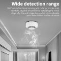 Fire Protection Sensor Indoor Environment Temperature Detector Temperature Alarm with LED Lights and Lound Sound Alert. 