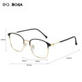 OQ BOGA 3 Styles Unisex Metal Outdoor Decorate Oval Frame Photochromic Anti UV Sunglasses Men Women Anti Radiation Anti Blue Light Full Rim Computer Eyeglasses. 