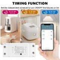 SMATRUL - Tuya Wireless Smart Switch - Timer Breaker Control - Voice Control for Alexa Google Home - Smart life app. 